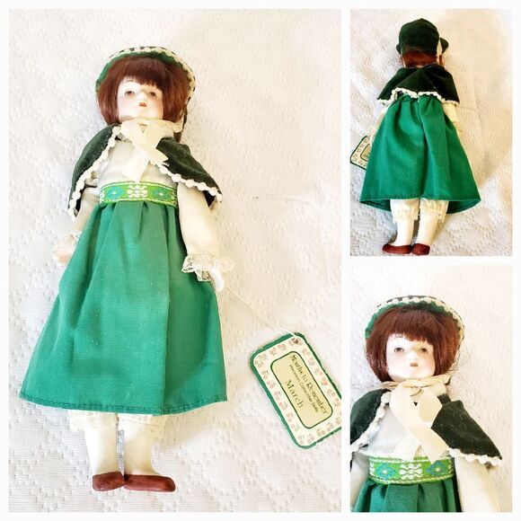 Russ Doll of the Month March Porcelain Collectible Doll - Picture 1 of 12
